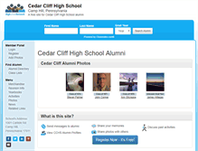 Tablet Screenshot of cedarcliffhighschool.org